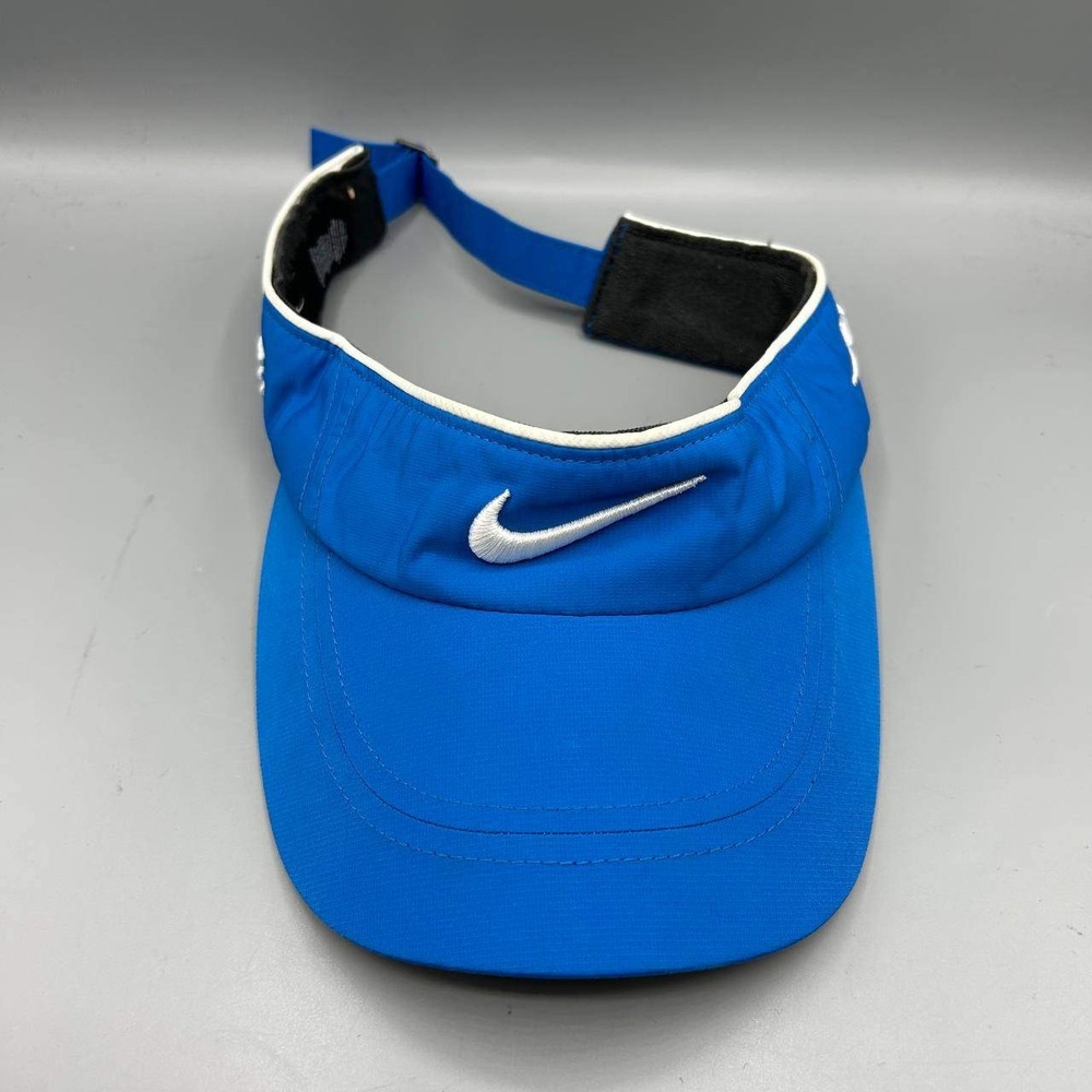 Nike Golf One Visor Hat Men Blue Black Embroidered Strap Back Cap